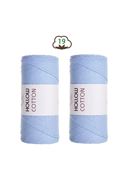 Choice 19Sky Blue 300g Hollow Cotton Yarn for Handmade Crochet, DIY Materials...