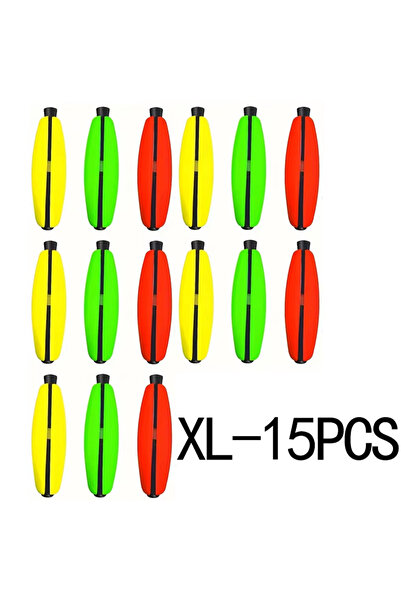 Choice XL 3in 15PCS 15pcs Peg Floats for Catfish Crappie, Foam Cigar Slip Fis...