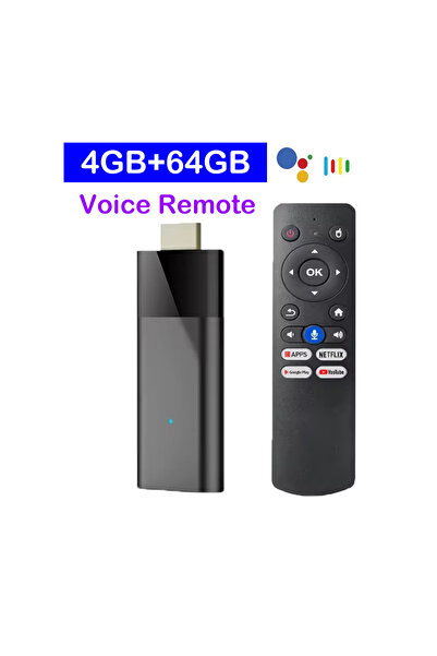 Choice1 4G 64G Voice Remote YOZHIXU TV Stick Q12 Android 16 Allwinner H313 Go...