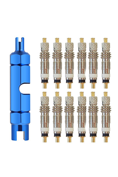Choice 12pcs SET B 6/12pcs Bicycle Removable Presta Valve Core Bike Replaceme...