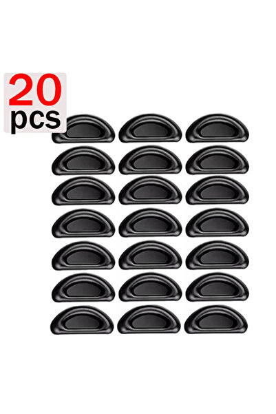 Choice3 20pcs black 10/20pcs Silicone Non-slip Nose Pads Light Eyeglasses Nos...