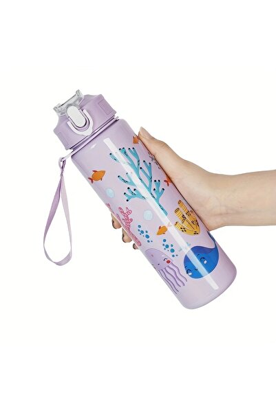Choice9 750ml Purple 1pc 750ml 23OZ cartoon car series plastic water bottle, ...