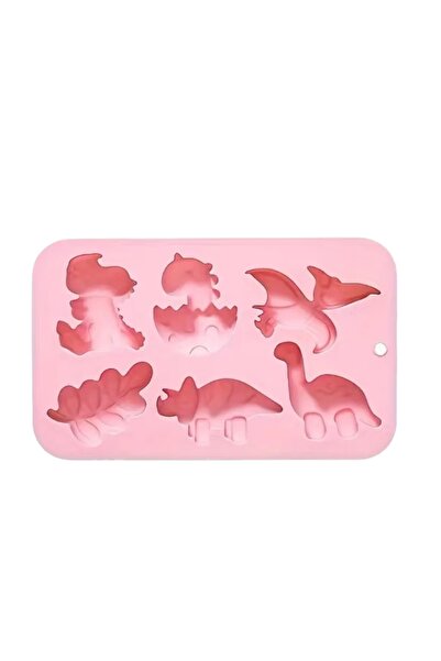Choice PINK Cartoon Dinosaur Leaf Silicone Mold Silicone Chocolate Mold Jello...