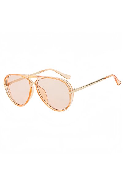 Choice1 Tea Fashionable Double-Bridge Aviator-Style Sunglasses for Men and Wo...