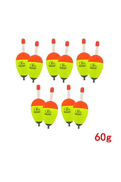 Choice 10pcs yellow 60g 2/10pcs EVA Luminous Fishing Night Float Light Stick ...
