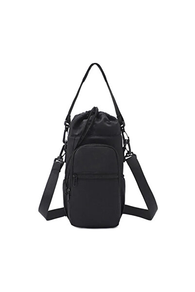 Choice Black Portable Water Bottle Bag with Adjustable Strap Thermal Mugs Ins...