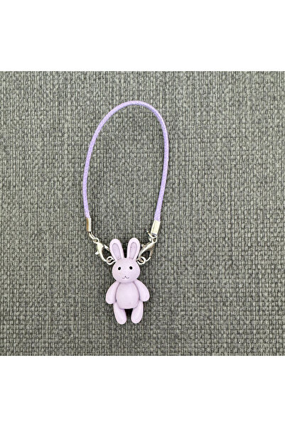Choice PURPLE For labubu Cute Cartoon Mini Bunny Pendant Dollhouse Accessorie...