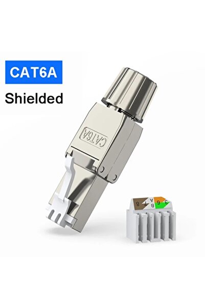 Choice3 CAT6A STP Silvery Natalink Cat8 Cat7 Cat6a Connectors RJ45 Tool Free ...