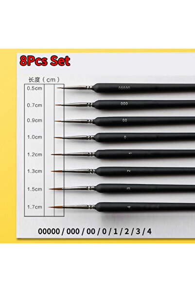 Choice9 8Pcs 4/5/11pcs Miniature Hook Line Pen Art Painting Brushes Extra Fin...
