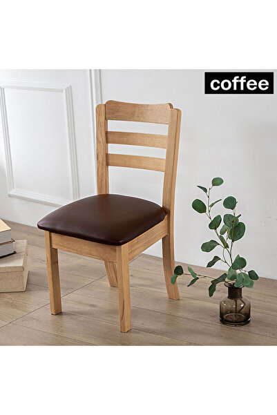 Choice coffee Waterproof PU Chair Cushion Cover For Kitchen Dining Room Leath...