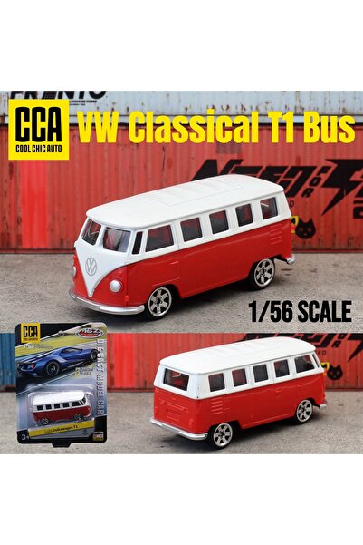 choice2 Red 1/56 Volkswagen T1 Bus Toy Car Model CCA MSZ 1:64 Diecast Miniatu...