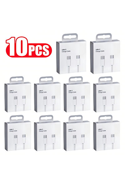 Choice 2m 10 Pieces With Box 10 PCS 60W PD USB-C Fast Charging Braided Cable ...