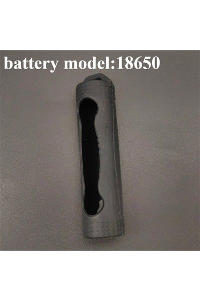 Choice11 1pc Silicone Case black-18650 1PC 18650 21700 Battery Silicone Sleev...