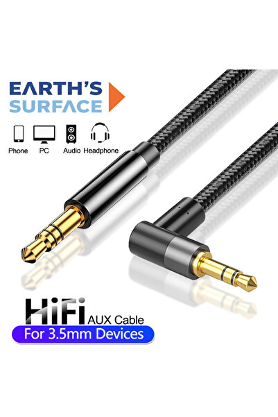 Choice4 3m 3.5mm AUX 3.5mm Jack Audio Cable 90 Angle Extender Male to Male Sp...