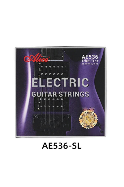Choice AE536-SL Alice AE536 Electric Guitar Strings Hexagonal High-carbon Ste...