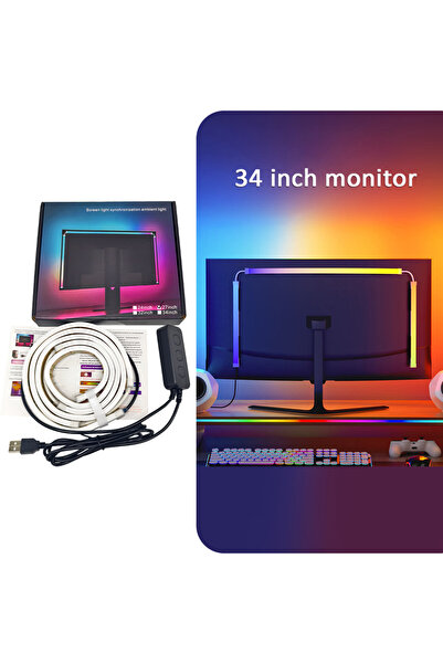 Choice For 34 inch monitor USB Computer Sync Light Strip PC Strip Lights 24 2...