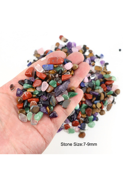 Choice 100g stone 7-9mm 3 Sizes 100g Natural Mixed Crystals Material Gravel S...