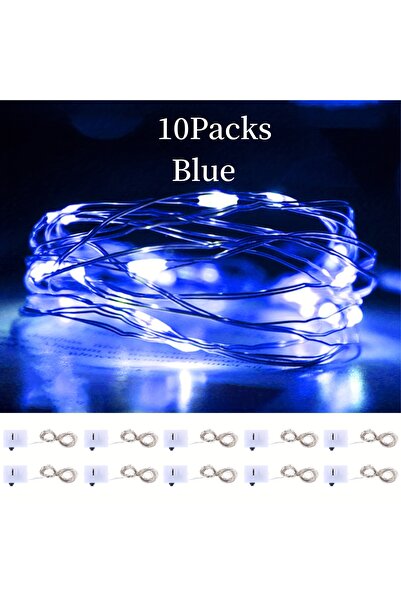 Choice8 Blue 100cm 10Pcs 10Packs 1m LED String Lights Warm/Multicolor/Red/Gre...