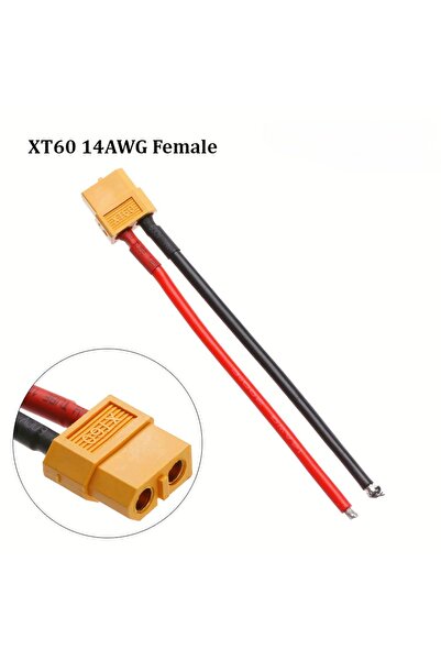 Choice6 5PCS 10cm 3.94inch 14AWG Female XT60 Male Female Connector Plug with ...