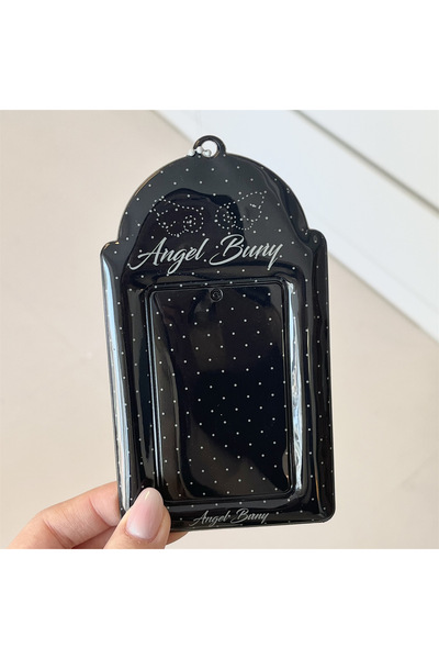 Choice1 1pcs-black Ins Style Kpop Star Card Protection Cover Keychain Pendant...