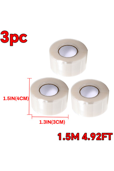Choice3 white 25mmx15mx3pc Seal Self Fusing Silicone Tape Weatherproof Self F...