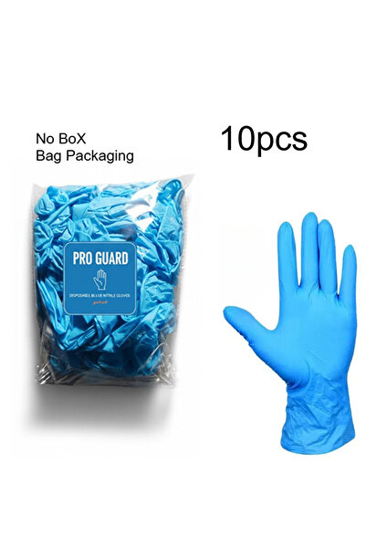Choice15 S 10 PCS 10-100PCS Disposable Blue Nitrile Gloves Powder-Free Latex-...