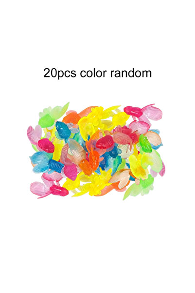 Choice 20pcs Plastic Goldfish Colorful Simulation Decoration Pet Fish Aquatic...