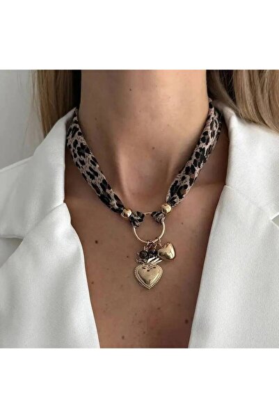 Choice1 Style 2 SHIXIN Vintage Leopard Print Chiffon Fabric Choker Necklace f...