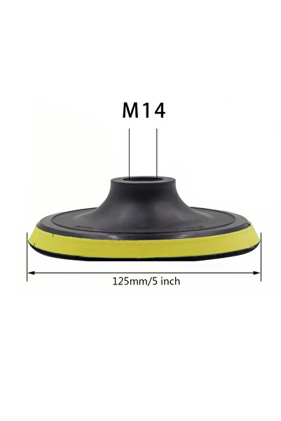 Choice8 1Pcs 5 Inch M14 Hook and Loop Backing Pad 3/4/5/6/7 Inch 1 Pcs with D...
