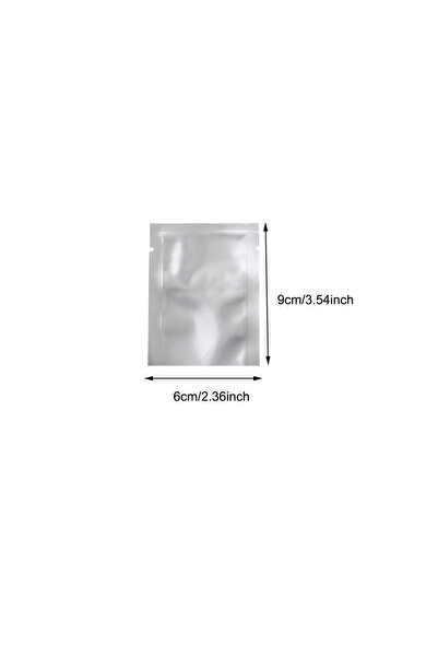 Choice12 200Pcs 6x9cm 10-200pcs Silver Aluminum Foil Package Bag Storage Bag ...