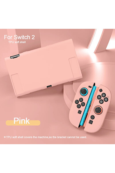Choice3 Pink 10 Colors TPU Detachable Protective Cover for NS Switch 2 Handle...