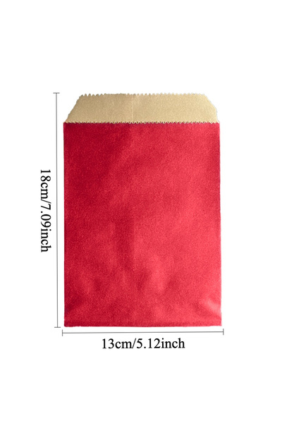 Choice31 13x18cm wine red 25PCS 13x18cm 5x7inch Solid Color Paper Bags – Eleg...
