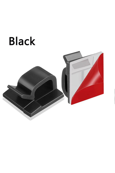 Choice 20 قطعة سوداء 10/20/50 قطعة من مشابك تنظيم كابلات USB وحامل لف الأسلاك...