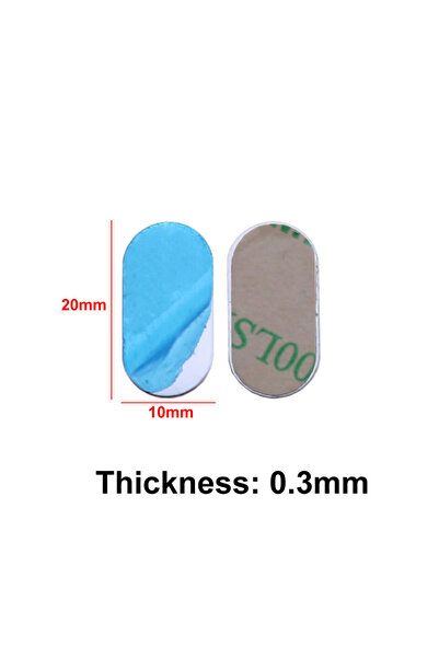 Choice 20x10x0.3mm JCD 10pcs Silver Magnetic Metal Plate For Magnetic Car Pho...