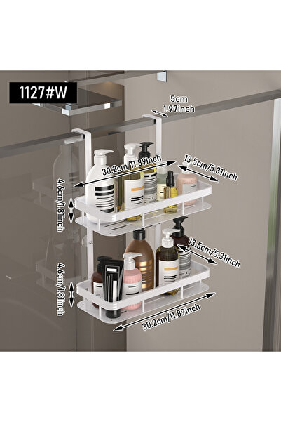 Choice 1127W Shower room back hook storage rack, bathroom, toilet, multifunct...