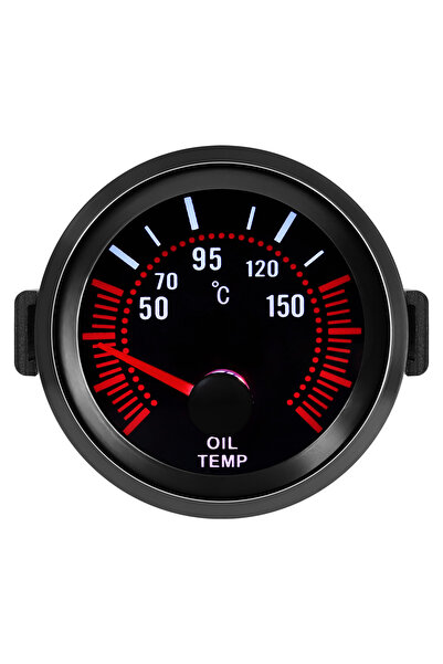 Choice5 Oil Temp 2" 52mm 12V Car LED Smoke Len -1~0~2 BAR Turbo Boost Gauge T...
