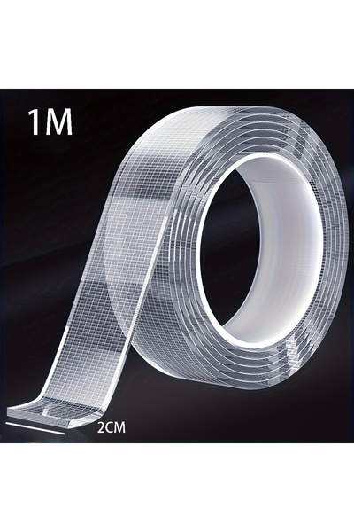 choice2 IPC 1Mx2cm 5m Ultra-Strong Nano Double-Sided Adhesive Tape - Clear, R...