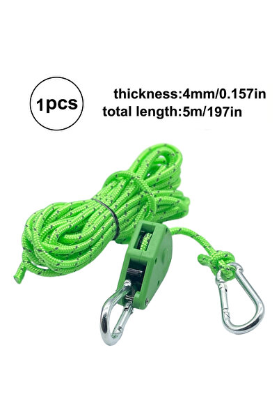 Choice green 5m 1pc 1pc 5m Reflective Camping Tent Wind Rope Tie Down Tighten...