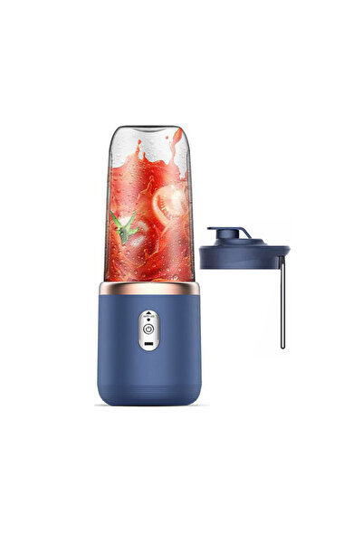 Choice blue with one lid Portable Juicer Blender 400ml Electric Fruit Juicer ...