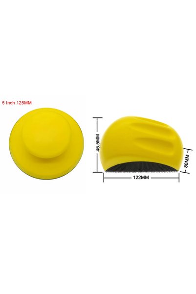 Choice5 2Pcs Mixed 5Inch 5/6 Inch Hook and Loop Hand Sanding Block 1/2 Pcs Mo...