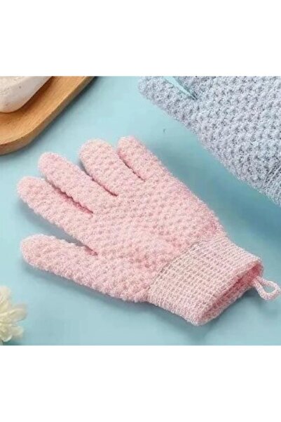 Choice Pink Rubbing Towel Five Finger Shower Gloves Shower Frosted Mud Shower...
