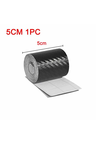 Choice11 5M 5cm 1pc 1/2pcs Nano Carbon Fiber Car Sticker Paste Protector Stri...