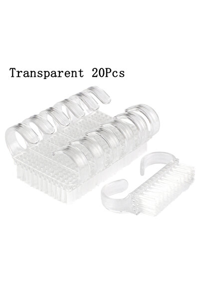 Choice6 20Pcs Clear 20Pcs/50Pcs Cleaning Brushes For Nail Manicure Small Plas...