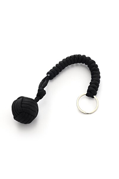Choice7 black Outdoor Self-Defense Paracord Monkey Fist Steel Ball Survival P...