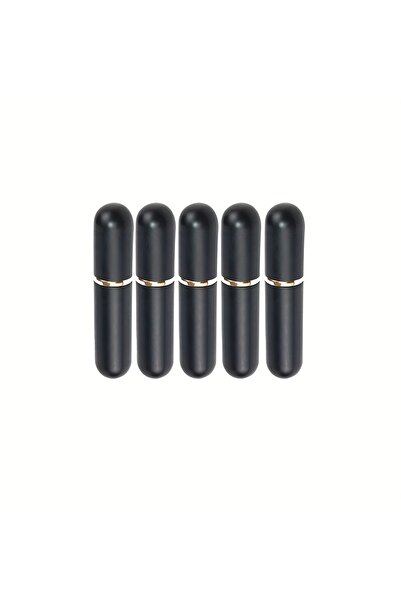 Choice4 5pcs black 5pcs/set Aluminum Inhaler Stick Blank Nasal Inhaler Tube w...