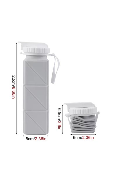 Choice3 620ml AS 1pcs 620ml Square Silicone Folding Mug Portable Food Grade S...