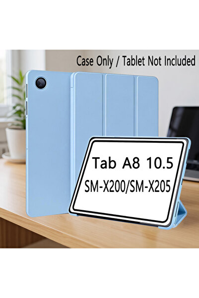 choice2 جراب Tab A8 10.5 X200 باللون الأزرق الثلجي لجهاز Tab A8 مقاس 10.5 بوص...