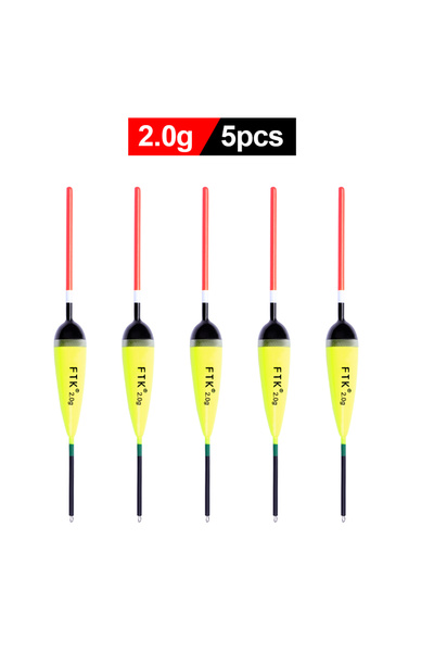 Choice 2g-5pcs FTK 5pcs/pack Fishing Float Size 2g-4g Length 15.5-20cm Barguz...