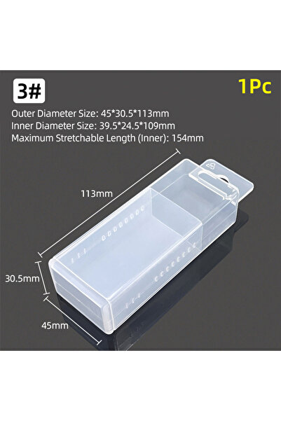 Choice4 1Pc 3-(7.6-13mm) Tool Box Parts Storage Box Drill Milling Cutter Boxe...