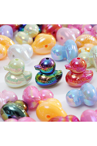 Choice4 21.5mmx22.5mm(5pcs) mix DW11 5pcs Personality Style Colorful 3D Duck ...